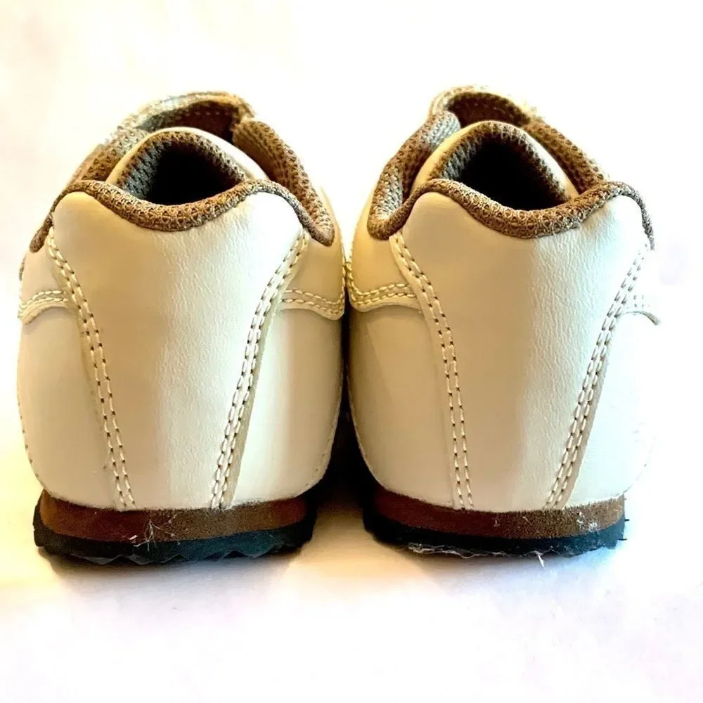 BEIGE WITH BROWN STRIPE VELCRO CLOSURE LB S-6